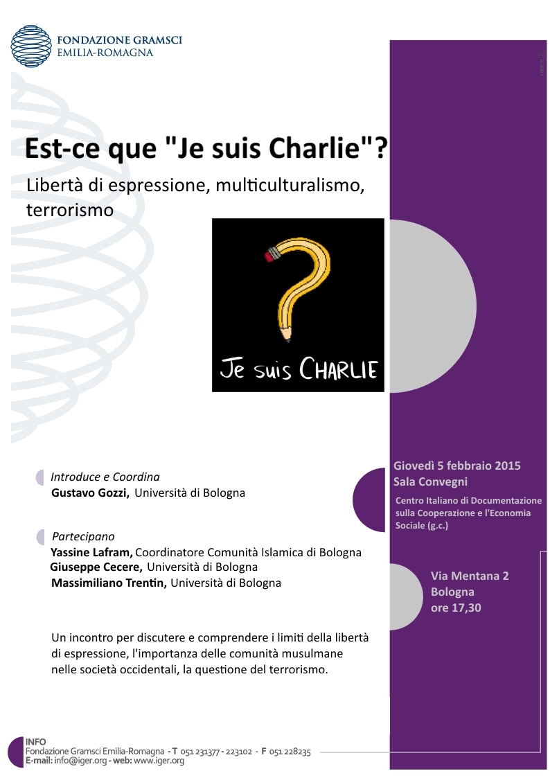 Locandina Charlie 5 febbraio 2015